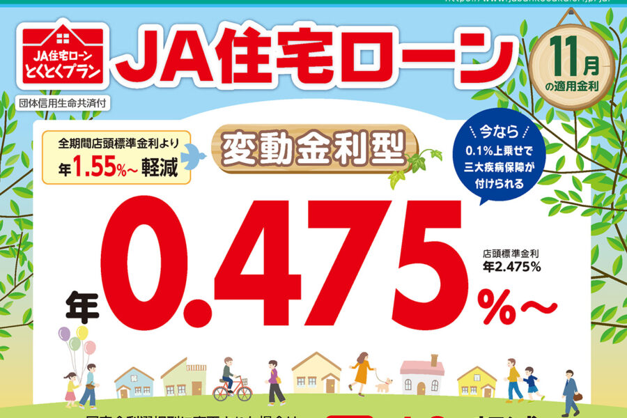 JA住宅ローン（変動金利型）