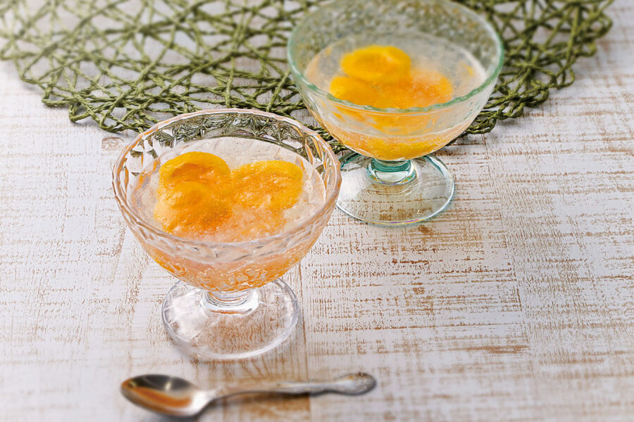 ビワのしゅわしゅわゼリー