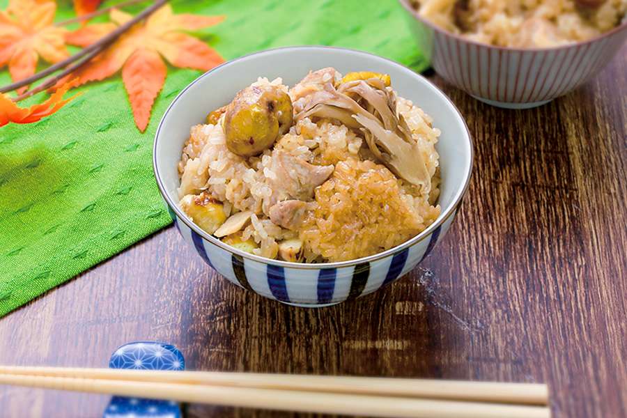 クリがごろっと中華風おこわ